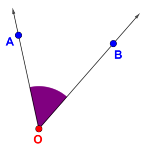 ângulo AÔB